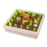 Creative Simulation Vegetable Memory Board Game Farm Carrot Pulling Board Game Early Education Toy Gift For Kids Children