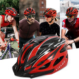LIVLOV V1 Bike Helmet for Adults with Removable Visor and Pad,18 Vents,Lightweight Adjustable 56-62Cm Bike Helmet