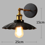 Loft American Iron Black Lampshade Wall Lamp Vintage Cage Guard Sconce Loft Lighting Fixture Modern Indoor Lighting Wall Lamps
