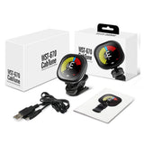 Cherub WST-670 Rechargeable Guitar Tuner Clip on Tuner LCD for Chromatic Tuning Guitar Violin Ukulele Guitar Accessories