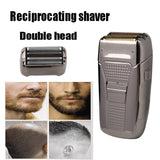 Electric Shaver For Men Razor Hair Removal Beard Trimmer Reciprocating Double Cutter Head Men's Hair Clipper