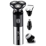 3 in1 multifunction Pro wet dry use electric shaver beard trimmer rechargeable razor for men shaving machine facial grooming set