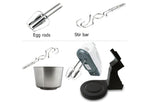 Hoodakang Electric Food Mixer Table &amp;Stand Cake Dough Mixer Handheld Egg Beater Blender Baking Whipping Cream Machine 7 Speed
