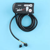 Electric Bike Display Universal 36V/48V Waterproof LED Display Control Panel with Headlight Wiring for E-Bike Scooter