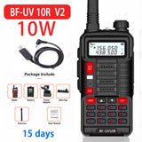 2022 BAOFENG 10W Professional Portable Walkie Talkie UV-10R 50km 128 Channels VHF UHF Dual Band Two Way CB Ham Radio Transceiver