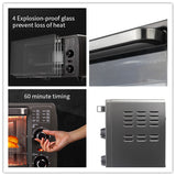 13L Electric Oven Multifunction Mini Oven Breakfast Machine Frying Household Bread Pizza Baking Maker Kitchen Oven Hornos Pitza
