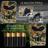 Hunting Camera 16MP 1080P Infrared Sensors Camera 16 Million PR100 Upgrade Version Game Camera Monitoring Heat Sensing
