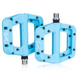 MTB Bike Pedals Non-Slip Mountain Bike Pedals Platform Bicycle Flat Pedals 9/16 Inch Nylon Fiber Mountain Bicycle Pedals mtb