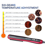 High Quality Hot Comb Straightener Electric Hair Straightener Brush Comb 2 In 1 Straightening Brush