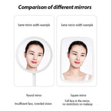 LED Makeup Mirror USB Rechargeble Touch Dimmer Switch Portable Cosmetic Mirror Dressing Table Vanity Mirrors espejos con luz led