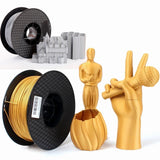 Metal PLA 1.75mm 3D Printer Filament 1Kg Spool Metal Color Gold Silver Copper Frosted Bronze Metallic PLA Printing Materials