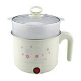450W 1.8L Multifunction Stainless Steel Electric Cooker with Steamer Hot Pot Noodles Pot Rice Cooker Steamed Egg Pan Multicooker