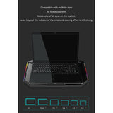 RGB Laptop Cooler 12-17 Inch 5 Fan Gaming Laptop Cooling Pad Dual USB Port Adjustable Laptop Stand Mute Cooling Fan