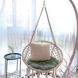Indoor Outdoor Hammock Chair Macrame Swing,Cotton Rope Hanging Chair Swing Chairs,Baby Cradle,Pets Bed