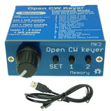 Open CW keyer MK2 KIT CW Speed Adjustable From 1 to 999 WPM With Aluminum Case