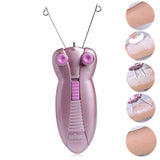 Electric Body Face Facial Hair Remover Defeatherer Cotton Thread Epilator Kit
