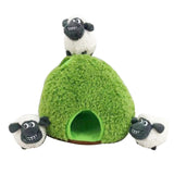 13ME 4 Pieces/Set Fun Burrow Dog Toy Creaking Soft Plush Animal Toy Press to Sound Dog Toy Pet Anxiety Relief Calming Aid Toy