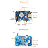 For Orange Pi 4 LTS 4GB LPDDR4 16GB EMMC Rockchip RK3399 Wifi+BT5.0 Gigabit Ethernet Development Board
