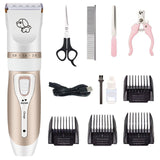 Electrical Pet Hair Trimmer Professional Grooming Kit Rechargeable Pet Cat Dog Clipper Shaver Set Animals Hair Cutting Machine