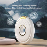 Wireless BT Speaker Portable Round Sleep Speaker Bone Conduction Technique Mini 500 mA Type-C Black Audio Standby 168 Hours