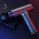 LCD touch screen massage gun muscle relaxation whole body relaxation fitness electric vibrator 6 massage head pain release