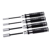 RC Model Tool 4PCS Hex Screw Drivers Hex Nut Socket Wrench Sleeve Wheel Spanner 4.0/5.5/7.0/8.0mm for Daily Making Manual and RC