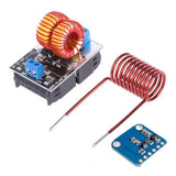 DC5-12.0V Non-tap Mini ZVS Heating Board 120W Inductive Flyback Heating Driver with Blue LED Indicator Light