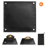 TOMSHOO Under Grill Mat Fire Pit Deck Patio Ember Mat Fireproof Mat Grill Pad for Camping Gas Stove Outdoor Wood Stove BBQ Grill