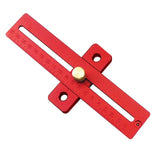 Aluminum Alloy Metric Line Scribe Ruler Positioning Measuring Ruler Woodworking Marking T-Ruler Tool Crossed Ruler T type Scribe