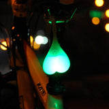 Cycling Tools Silicone Bike Bicycle Back Rear Tail Cycling LED Light Heart Ball Egg Safe Lamp Bicycle Lights Bicycle Accessories
