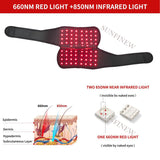Shoulder and Knee Dual-use Infrared LED Light Therapy Belt 850nm Red Light Treatment Belt 660nm Heating Muscle Pain Relief New