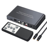 DAC Converter 192KHz Digital to Analog Audio Converter Optical Coaxial Toslink to Analog Stereo L/R RCA