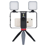 Vlogging Kit Phone Video Kit Accessories Fill Light Microphone Stabilizer PTZ for Phone Video Recording for YouTube Vlog