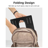 OImaster Laptop Stand Folding Laptop Bracket Anti-slip Laptop Cooling Stand Stable Structure with Detachable Cooling Fan