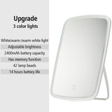 LED Makeup Mirror USB Rechargeble Touch Dimmer Switch Portable Cosmetic Mirror Dressing Table Vanity Mirrors espejos con luz led