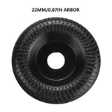 4'' Grinder Wheel Disc Wood Shaping Wheel Wood Grinding Disk for Angle Grinders with 16mm/0.63in Arbor