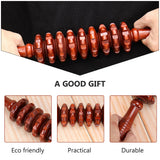 2pcs Wooden Massager Multi-Purpose Belly Massager Wooden Massage Roller Belly Massager Full Body Massage Stick Yoga Relax Rod