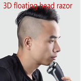 Electric Shaver 3D Triple Blade Floating Razor Shaving Machine Power Display Washable USB Rechargeable Beard Trimmer