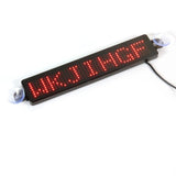 Car LED Display Ultra-thin Message Display Board 12V Car Rear Window Programmable Advertising Moving Scrolling Display Screen