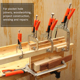2PCS Face Clamps 9 Inch C Clamp with 2pcs Protective Pads Vise Grip Locking Pliers Woodworking Clamping Tools Heavy Duty