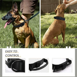 Military Tactical Dog Collar Nylon Elastic dog leash Lead For Medium Large Dogs German Shepherd Bulldog training Dog Accessories