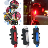 LED USB Rechargeable Mountain Bike Cycling Light Taillamp Safety Warning Light Bicycle Light Waterproof Rear Tail Light