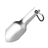 TOMSHOO Titanium Garden Hand Serrated Shovel Outdoor Camping Shovel Hiking Backpacking Trowel with Clip
