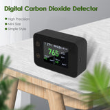2.8in LCD Digital CO2 Detector CO2 Tester Household Air Quality Analyzer Temperature Humidity Monitor Touch Control PM2.5 PM10