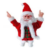 Electric Santa Claus Battery Operated Dancing Music Santa Claus Doll Christmas Ornaments for Home ALS88