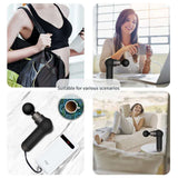 Tsingying  Massage Gun Fascia Gun Muscle Relax Massage USB Charging Electric Massager Body Massager Slimming Shaping Pain Relief