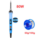 Adjustable Temperature Soldering iron kit  80W 220V / 110V Solder Iron LCD Electric Soldering Iron Welding Repair Tools