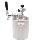 Homebrew Mini Beer Barrel Wine Dispenser Kit Beer Spear Faucet Tap Stainless Steel for Mini Keg Beer Growler
