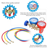 Manifold Dual Gauges Set Air Refrigeration Equipment Pressure Measuring Tool Brass Connection Air-conditioner Repairing Device
