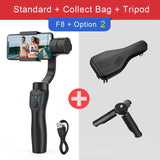 F8 3-Axis Handheld Gimbal Phone Stabilizer Smartphone Tripod Cellphone Holder For Iphone Android Mobile Video Record